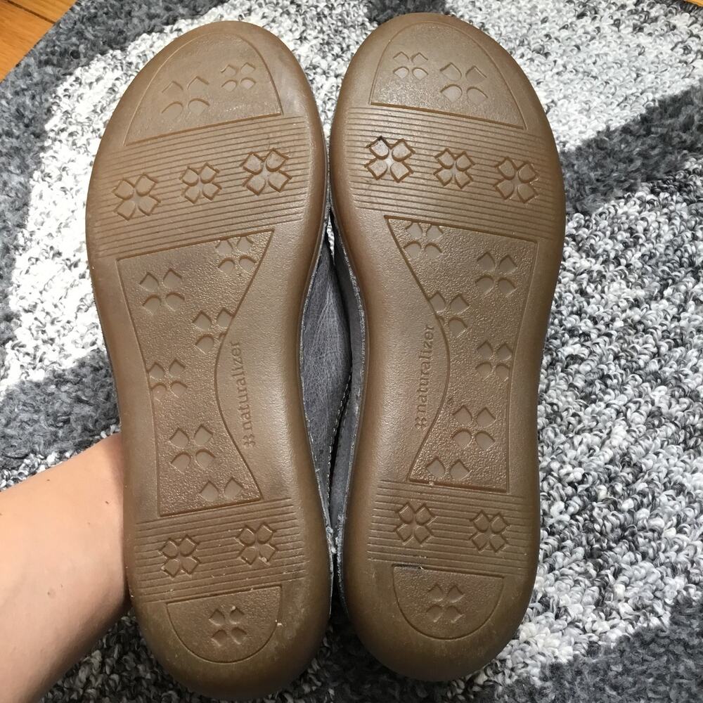 Naturalizer Mary Jane Comfort Flat Leather Shoes Round Toe Sz 8.5 - Picture 3 of 8